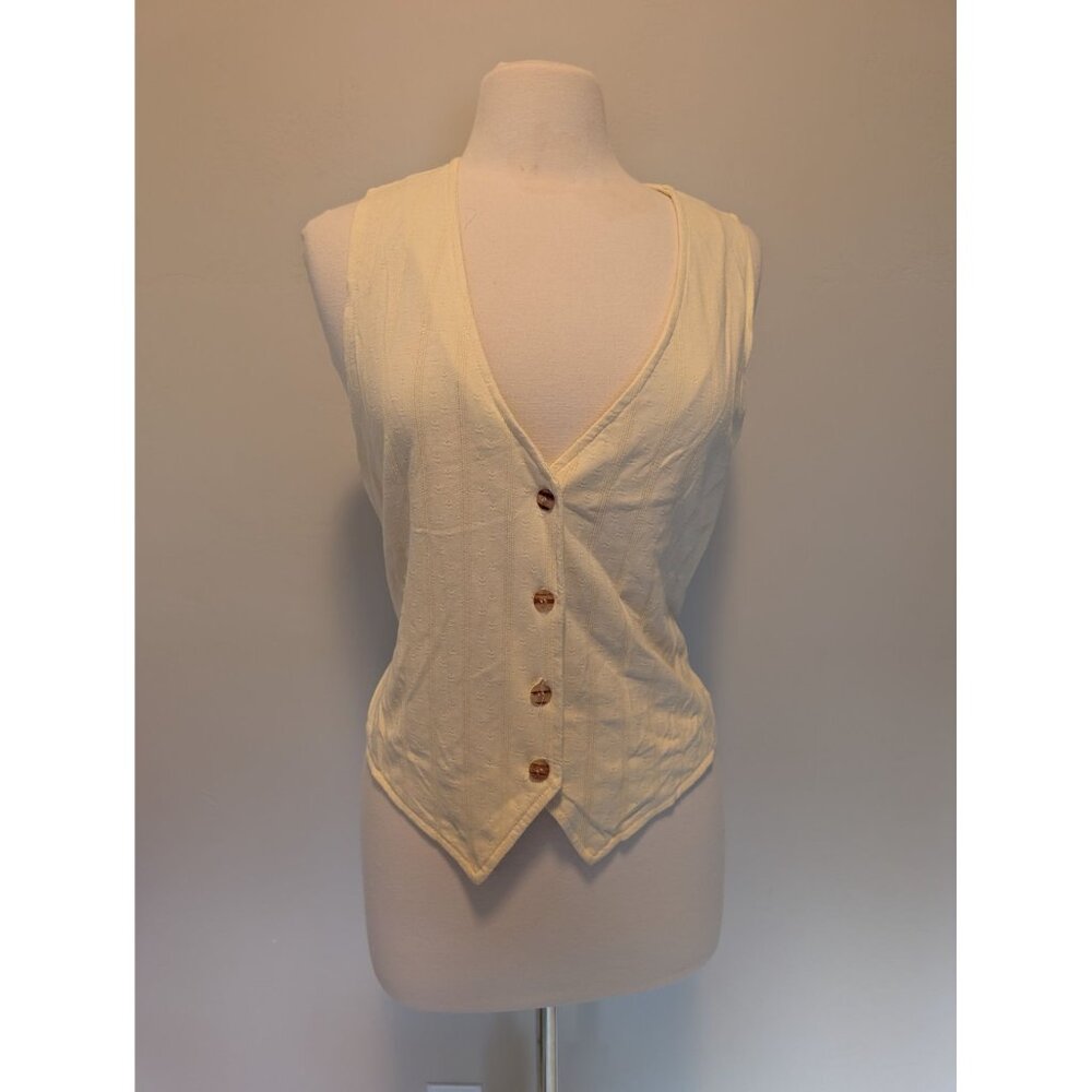 Vintage Fashion Passport Large Vest Cottagecore minimalist preppy